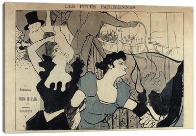 Les Fêtes Parisiennes, 1892 Canvas Art Print