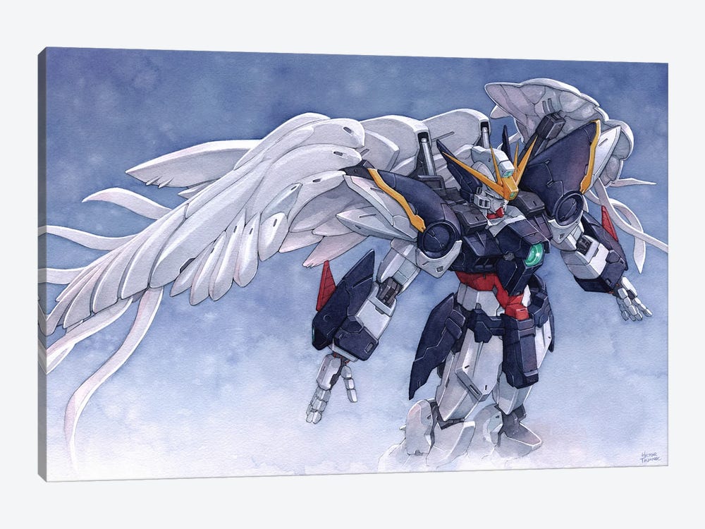 Gundam Wing Zero by Hector Trunnec 1-piece Canvas Art Print