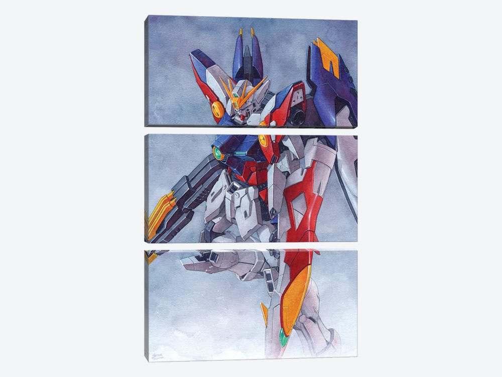 Gundam Wing Zero TV by Hector Trunnec 3-piece Canvas Art