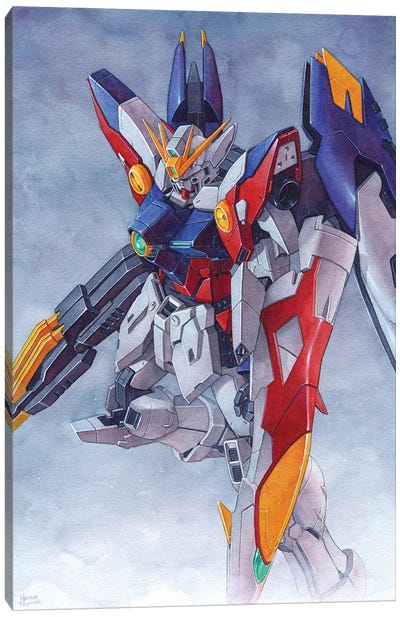 Gundam Wing Zero TV Canvas Art Print - Hector Trunnec