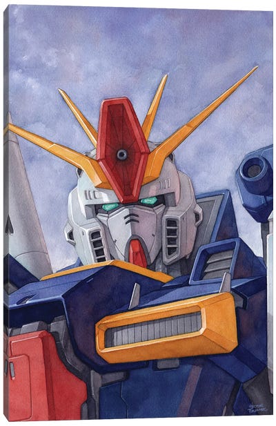 Gundam ZZ Canvas Art Print - Hector Trunnec