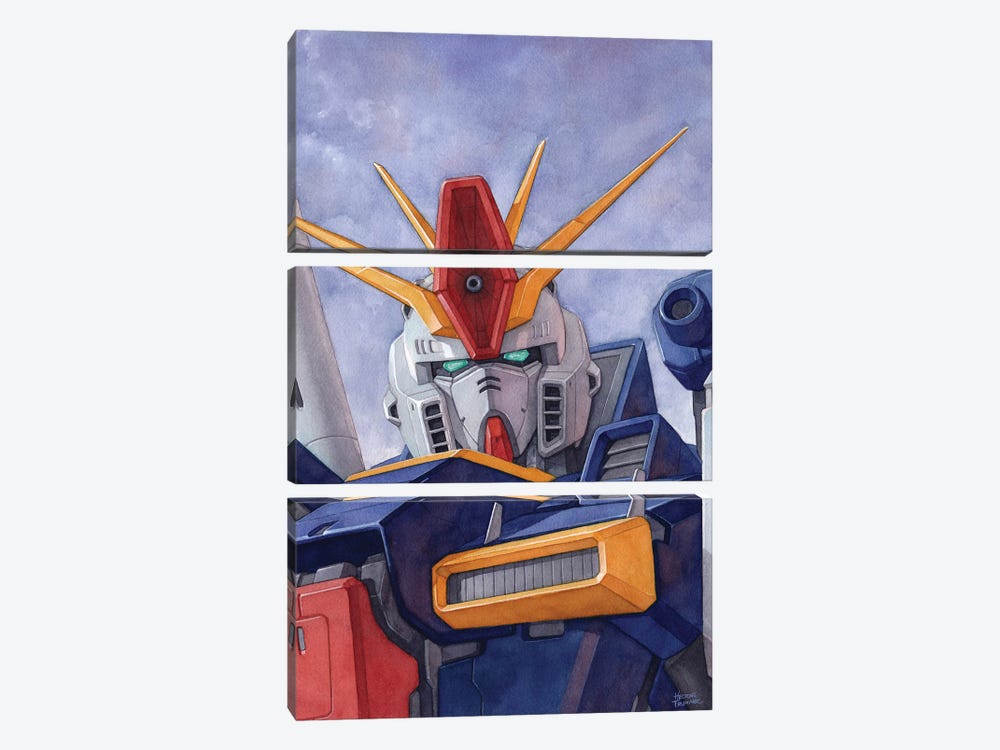 Gundam ZZ by Hector Trunnec 3-piece Canvas Art
