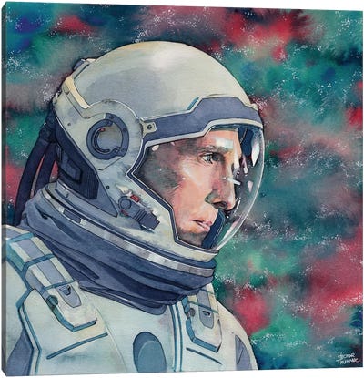 Interstellar Canvas Art Print - Matthew McConaughey