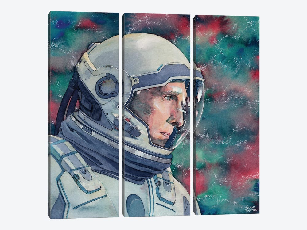 Interstellar by Hector Trunnec 3-piece Canvas Wall Art