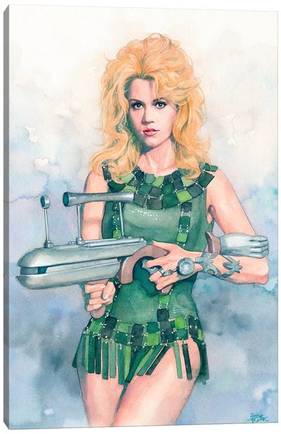 Barbarella Canvas Art Print - Jane Fonda