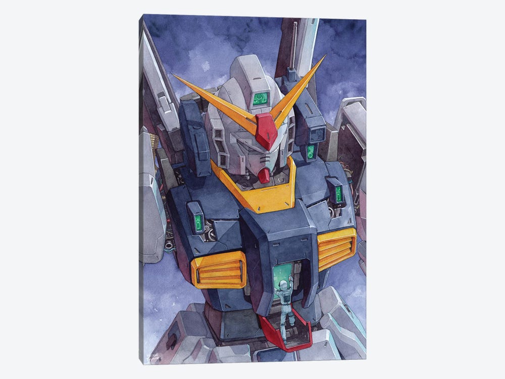 MKII Gundam by Hector Trunnec 1-piece Canvas Art