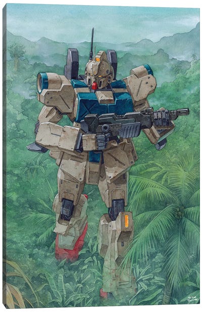 Mobile Armor Battalion Canvas Art Print - Limited Edition Video Game Art