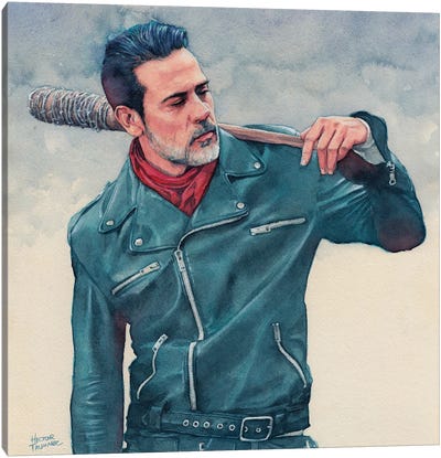 Negan Canvas Art Print - The Walking Dead