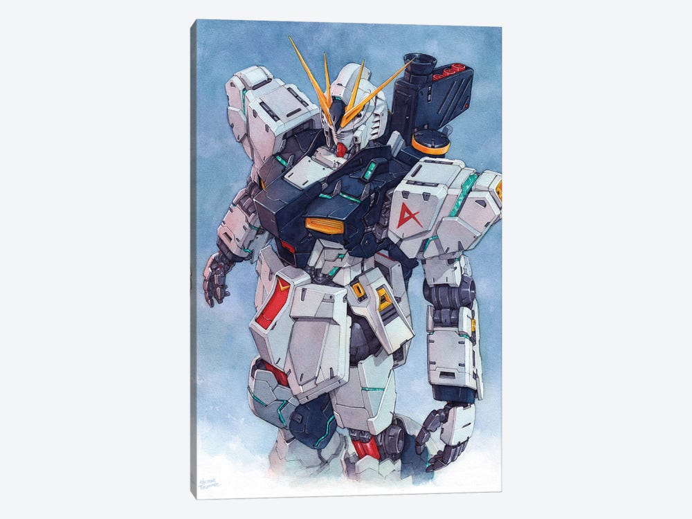 Nu Gundam by Hector Trunnec 1-piece Canvas Print