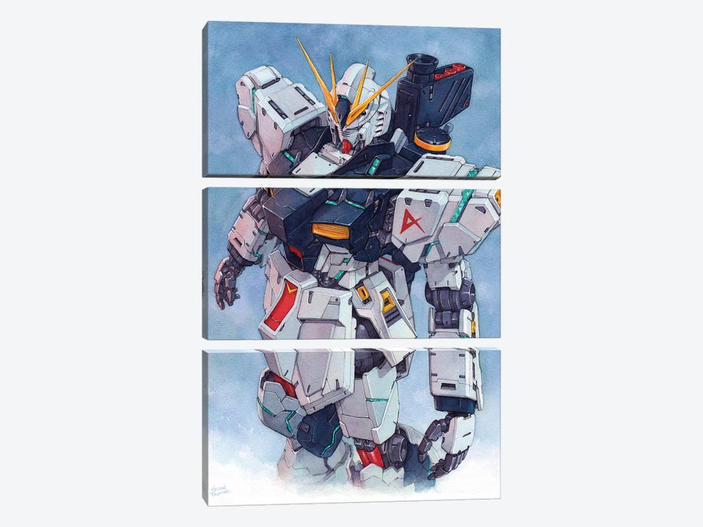 Nu Gundam by Hector Trunnec 3-piece Canvas Art Print
