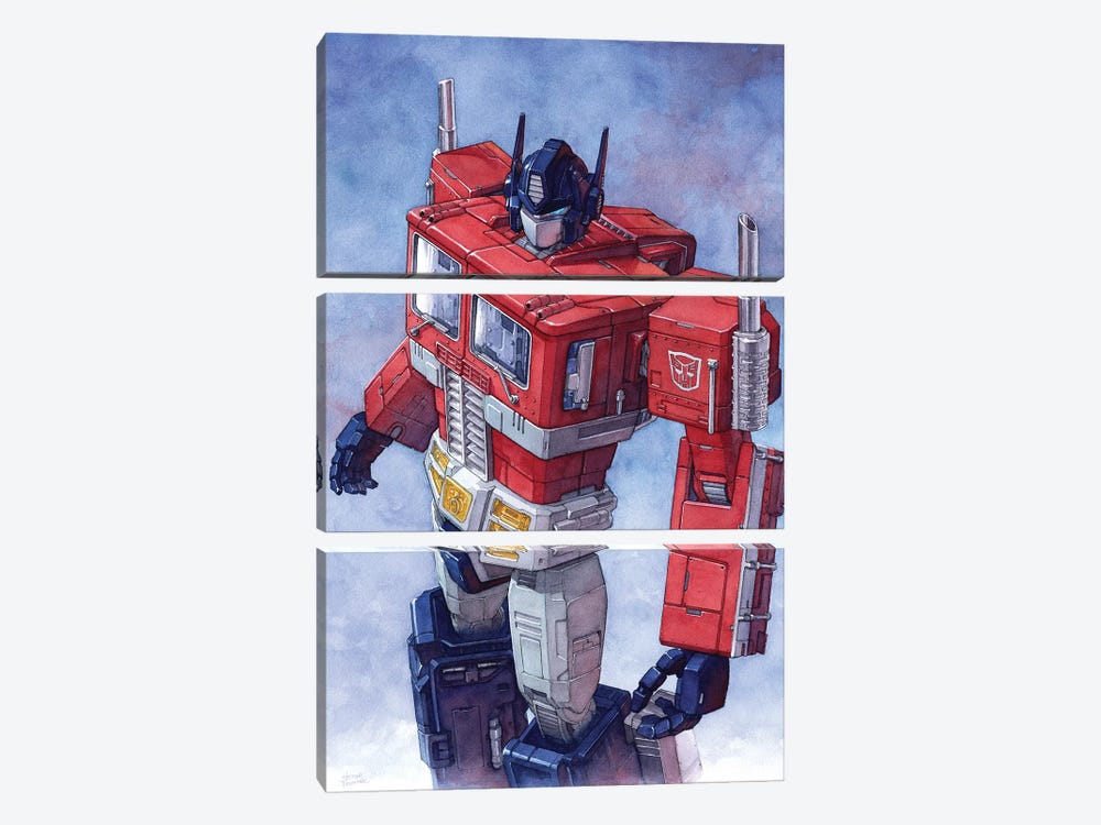 Optimus Prime by Hector Trunnec 3-piece Art Print