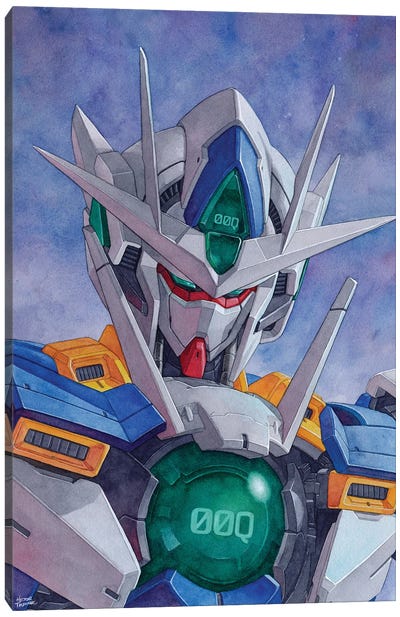 Gundam Qant Canvas Art Print - Hector Trunnec