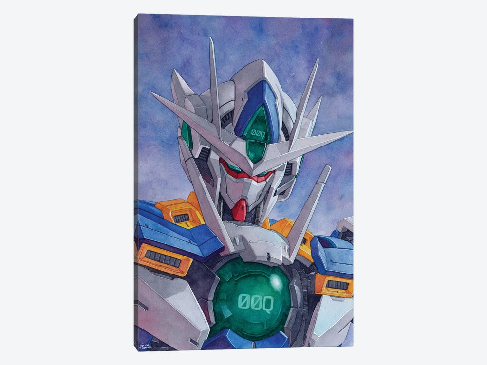 Gundam Qant by Hector Trunnec 1-piece Canvas Print