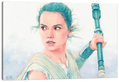 Rey Canvas Art Print - Star Wars