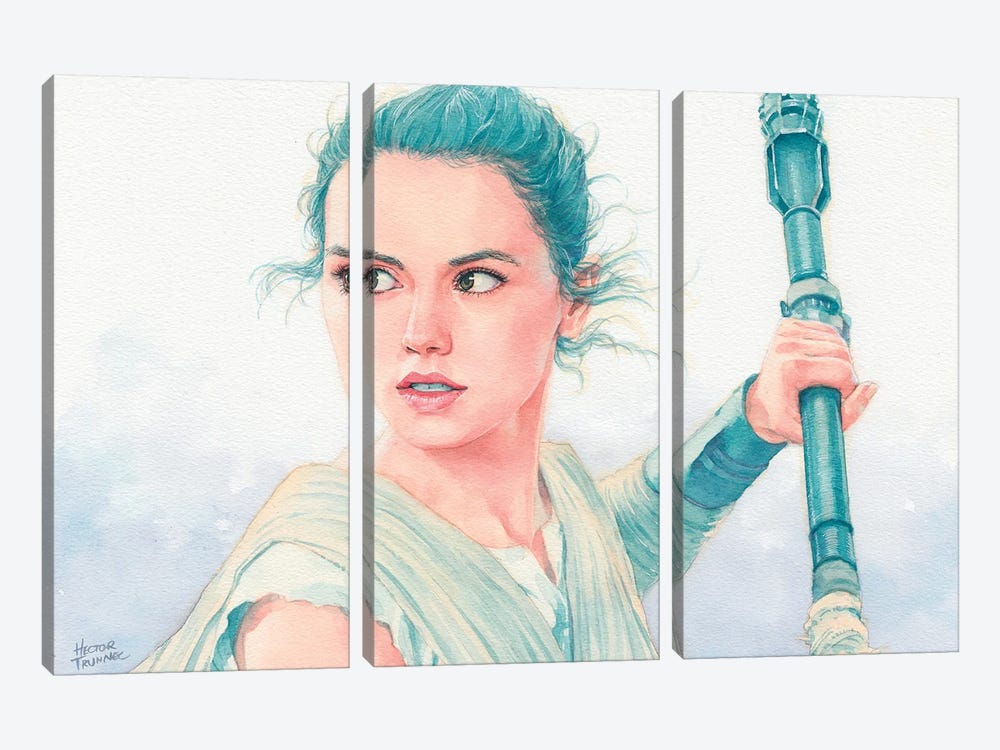 Rey by Hector Trunnec 3-piece Canvas Art Print
