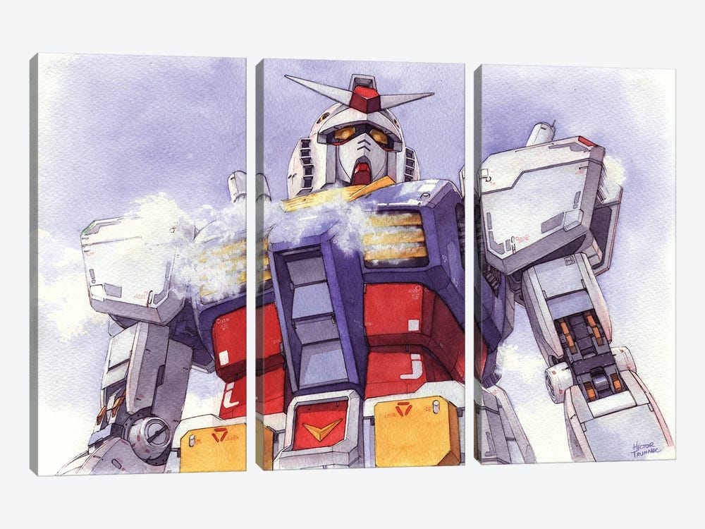 RX-78 by Hector Trunnec 3-piece Canvas Art Print