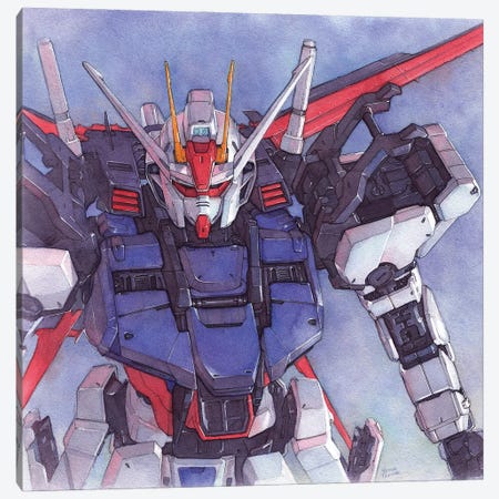 Strike Gundam Canvas Print #HTT40} by Hector Trunnec Canvas Art