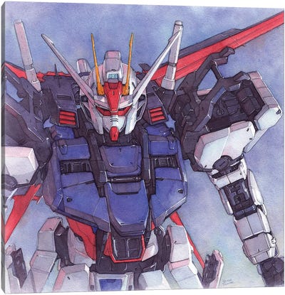 Strike Gundam Canvas Art Print - Robot Art