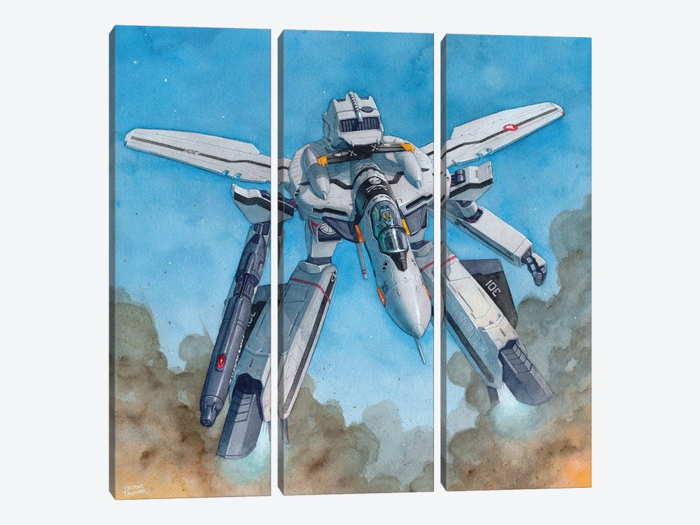 VF-0S by Hector Trunnec 3-piece Canvas Art Print
