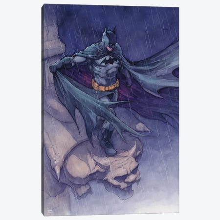 Dark Knight Canvas Print #HTT4} by Hector Trunnec Canvas Art