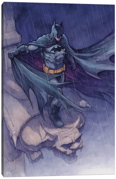 Dark Knight Canvas Art Print - Hector Trunnec