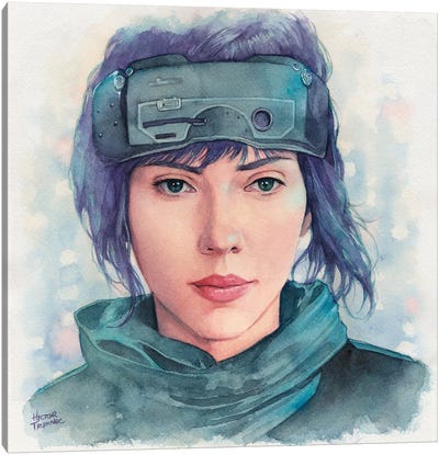 Ghost In The Shell Canvas Art Print - Hector Trunnec