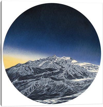 Bright Promises Canvas Art Print - Snowy Mountain Art