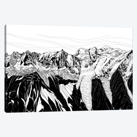 Chamonix Mont Blanc Canvas Print #HUO17} by Coralie Huon Canvas Artwork