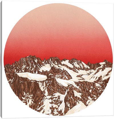 Chamonix Sunrise Canvas Art Print - Coralie Huon
