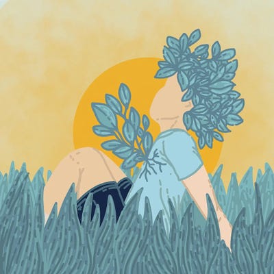 Green Living by Coralie Huon canvas print