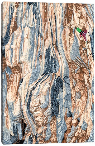 Climbing In Tonsai Canvas Art Print - Extreme Sports Art