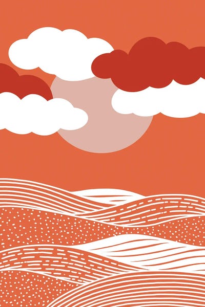 Over The Hills by Coralie Huon canvas print