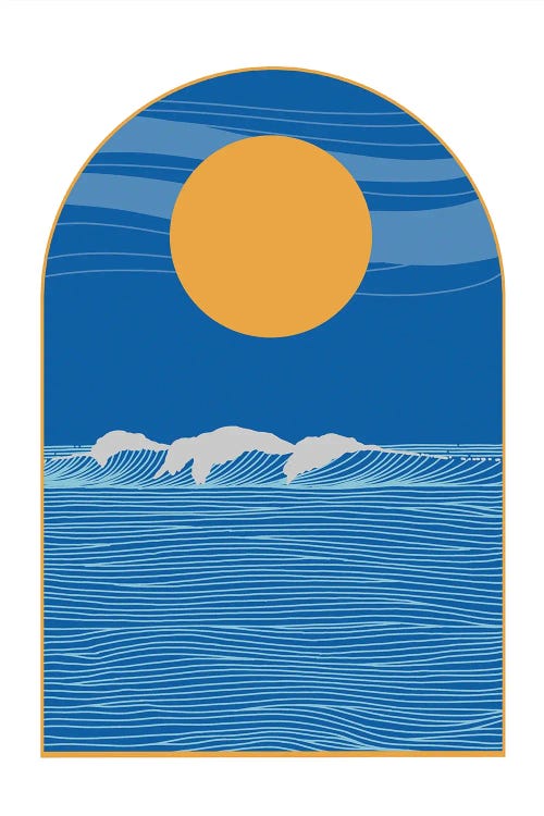 Daytime Ocean Portal by Coralie Huon wall art