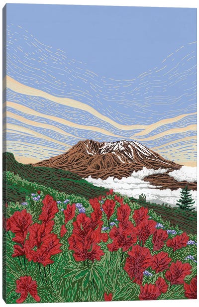 Mount Rainier Canvas Art Print - Mount Rainier National Park Art