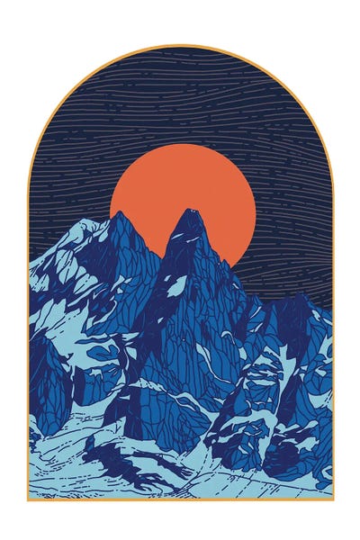 Coralie Huon: Nightime Mountain Portal by Coralie Huon