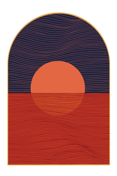 Nighttime Ocean Portal by Coralie Huon canvas print