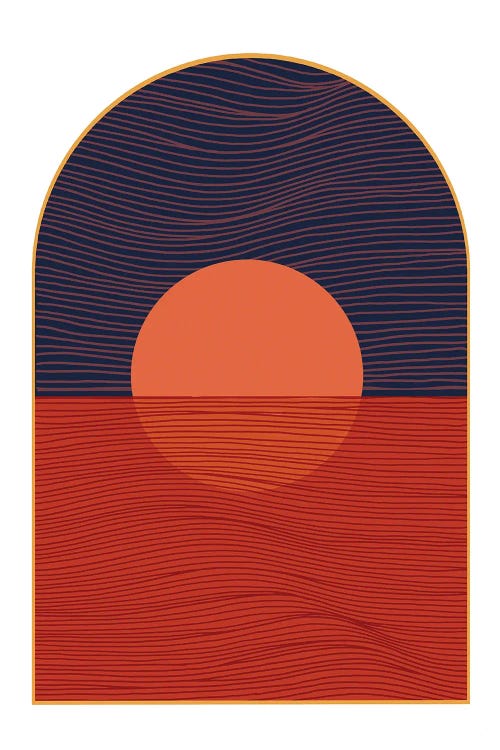 Nighttime Ocean Portal by Coralie Huon wall art