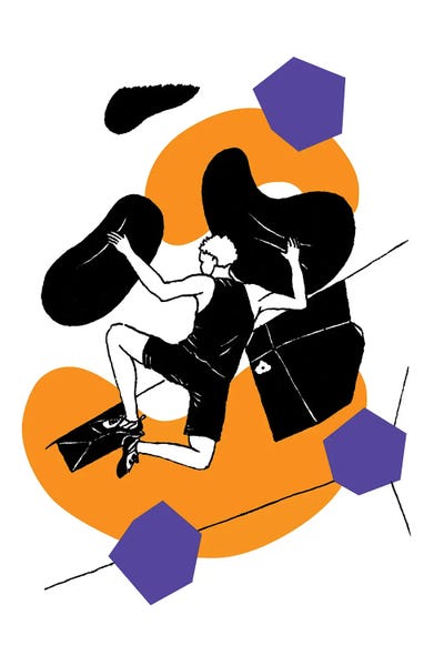 Pinch Power by Coralie Huon framed wall art