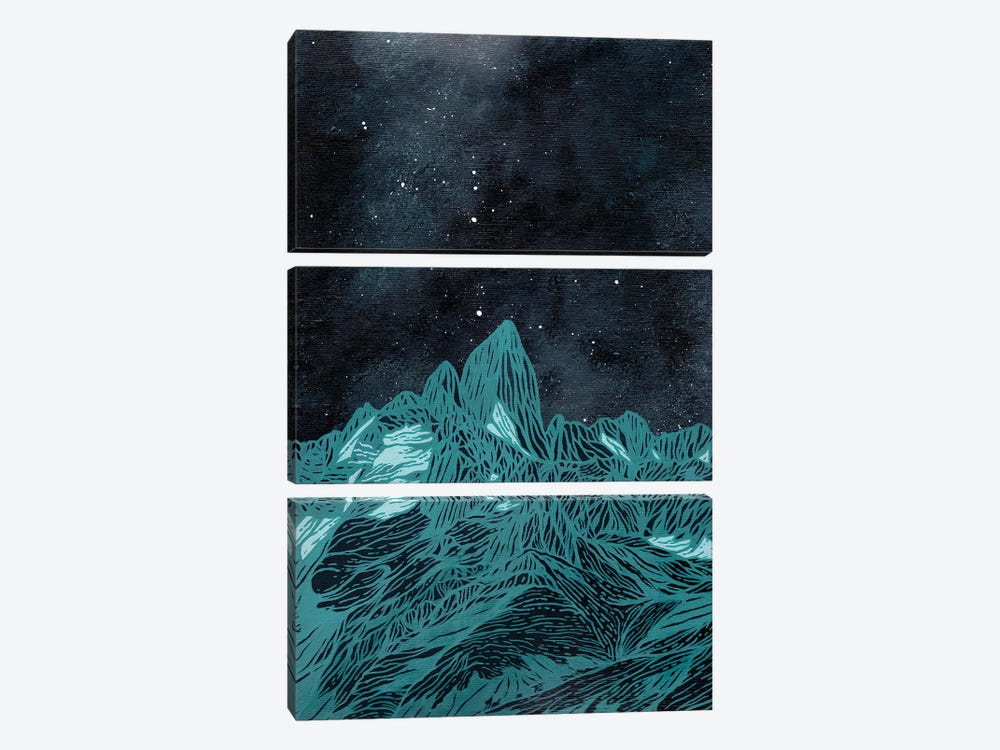 A Line In The Dark by Coralie Huon 3-piece Canvas Print