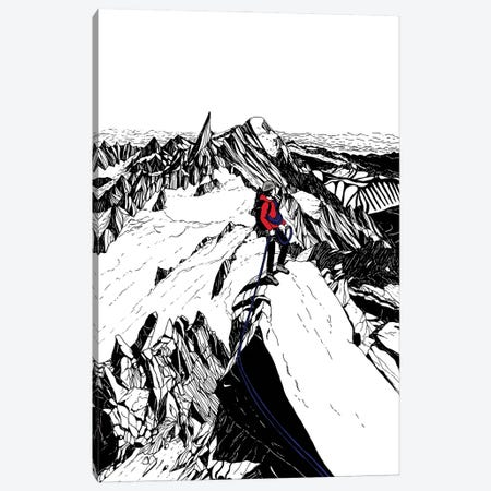 Above The Chamonix Skies Canvas Print #HUO6} by Coralie Huon Canvas Art Print