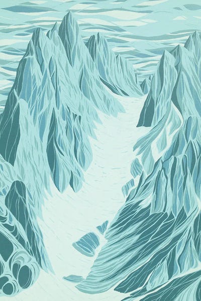 Coralie Huon: Peaceful Blue Peaks by Coralie Huon