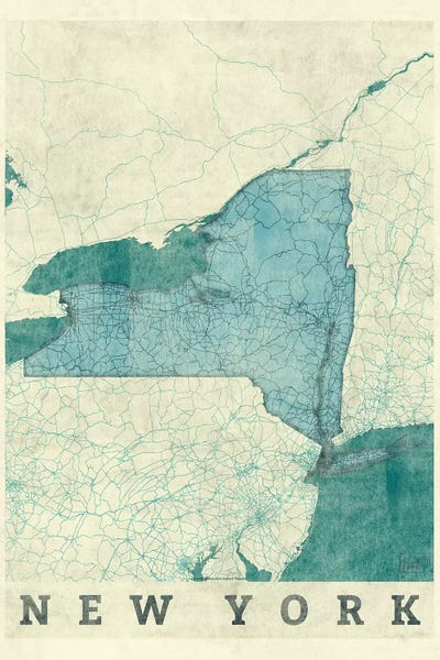 Hubert Roguski: New York Map by Hubert Roguski