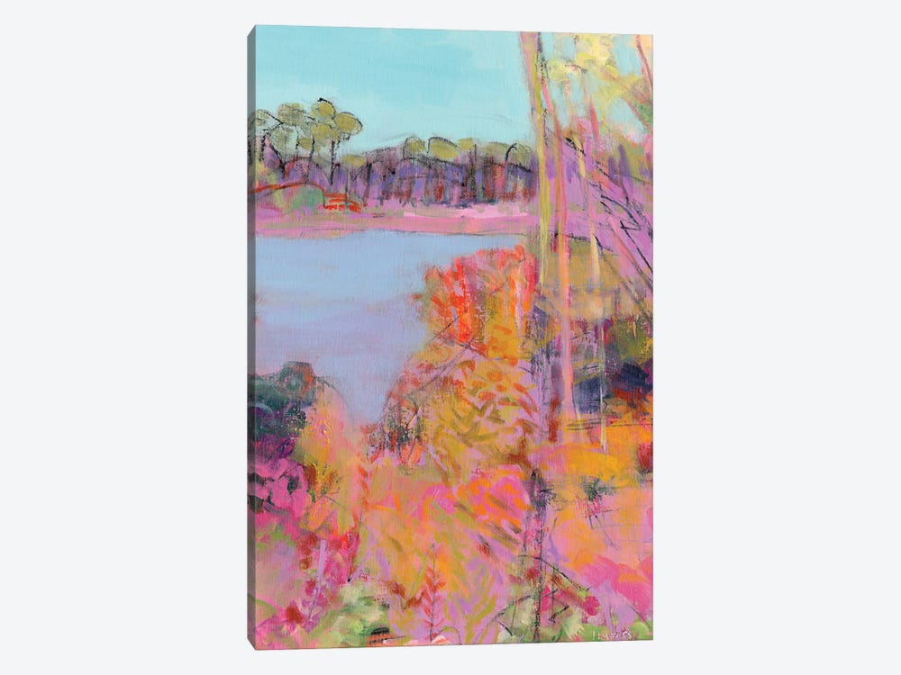 Autumn Colours Around A Pond by Chrissie Havers 1-piece Canvas Wall Art