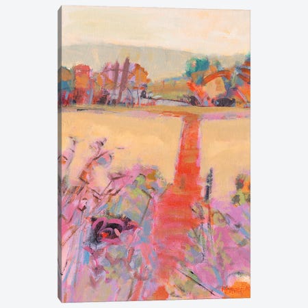 Red Path Canvas Print #HVR2} by Chrissie Havers Canvas Print