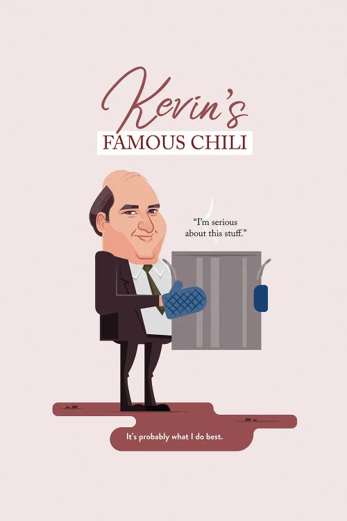 Kevin's Famous Chili The Office Illustration