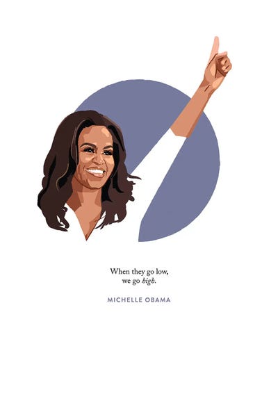 Inspirational Office: Michelle Obama Illustration by Holly Van Wyck