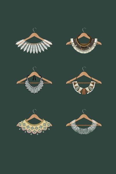 Accessories: RBG Collars Illustration by Holly Van Wyck