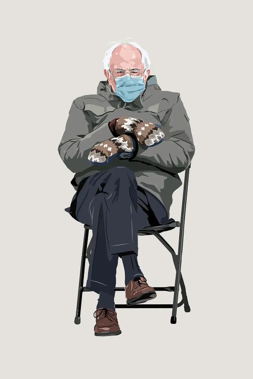 Bernie Sanders And His Mittens