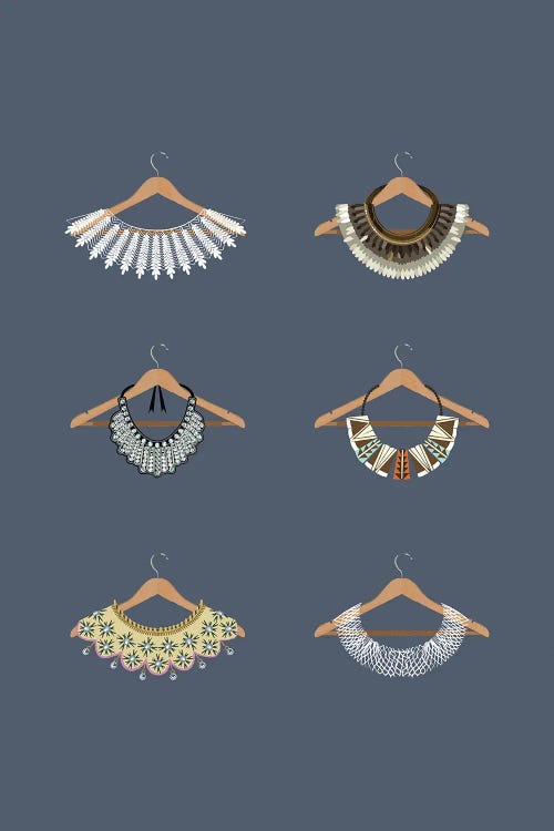 Rbg Minimalist Collars by Holly Van Wyck wall art