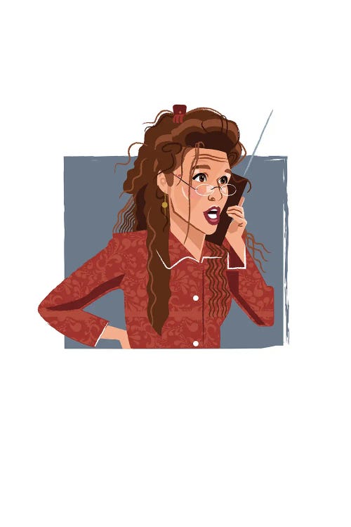 Elaine Benes Seinfeld Illustration